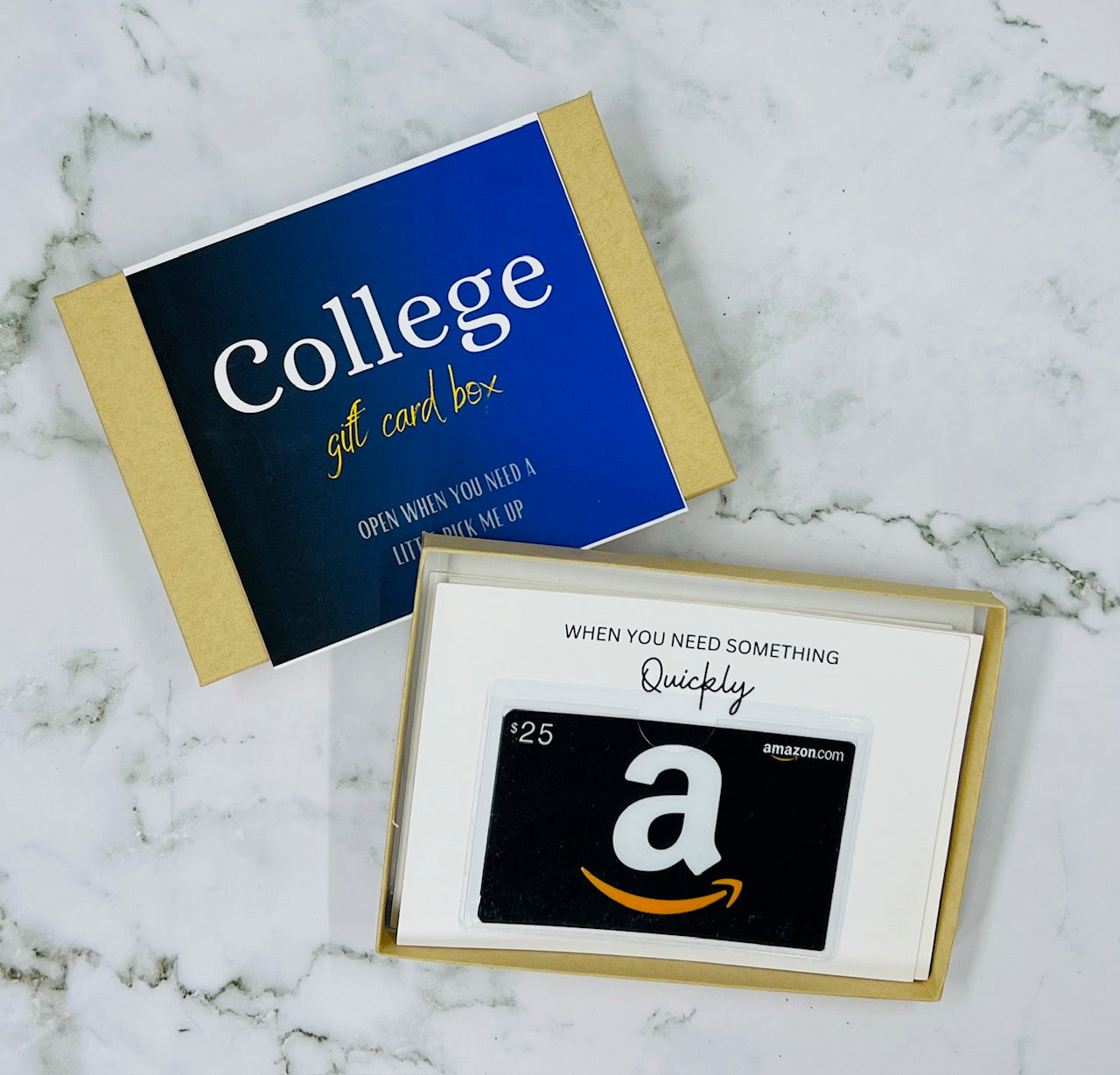 College Survival Box, College Gift Box, Gift Card Holder, Money Holder, College Care Package