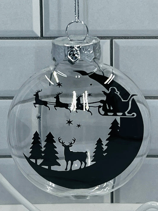 Floating Ornament with Gift Box | Acrylic 3-inch disc-shaped ornament