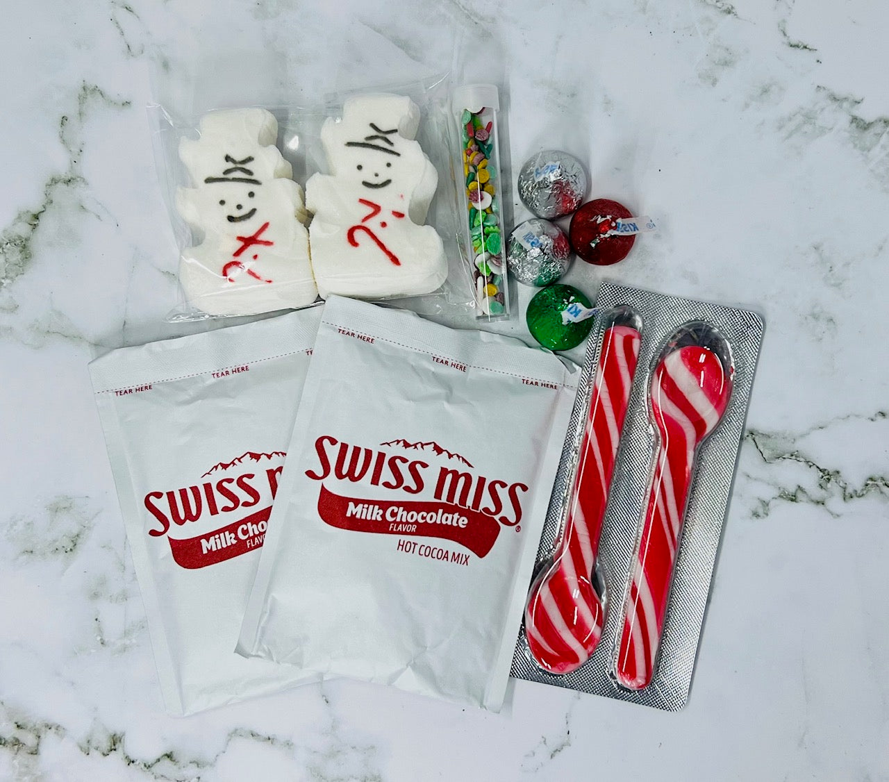 Snowman Soup Gift Set with Personalized Note Card, Winter Party Box, Autumn Party Kit, Hot Cocoa Party Favor, Hot Chocolate Peeps Gift Box