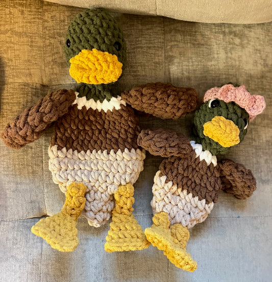 Mallard Duck Snuggler Lovey | Crochet Lovey | Crochet Duck | Crochet Toy Duck