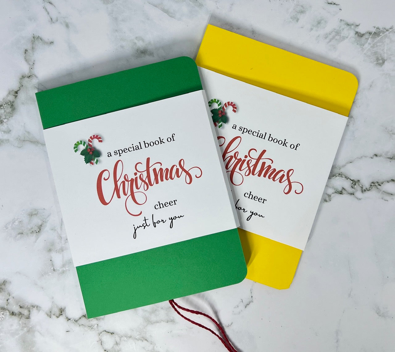 Christmas Waterfall Gift Card Booklet | Holiday Cash & Gift Card Holder | Stocking Stuffer | Holds Up to 6 Gift Cards or Cash