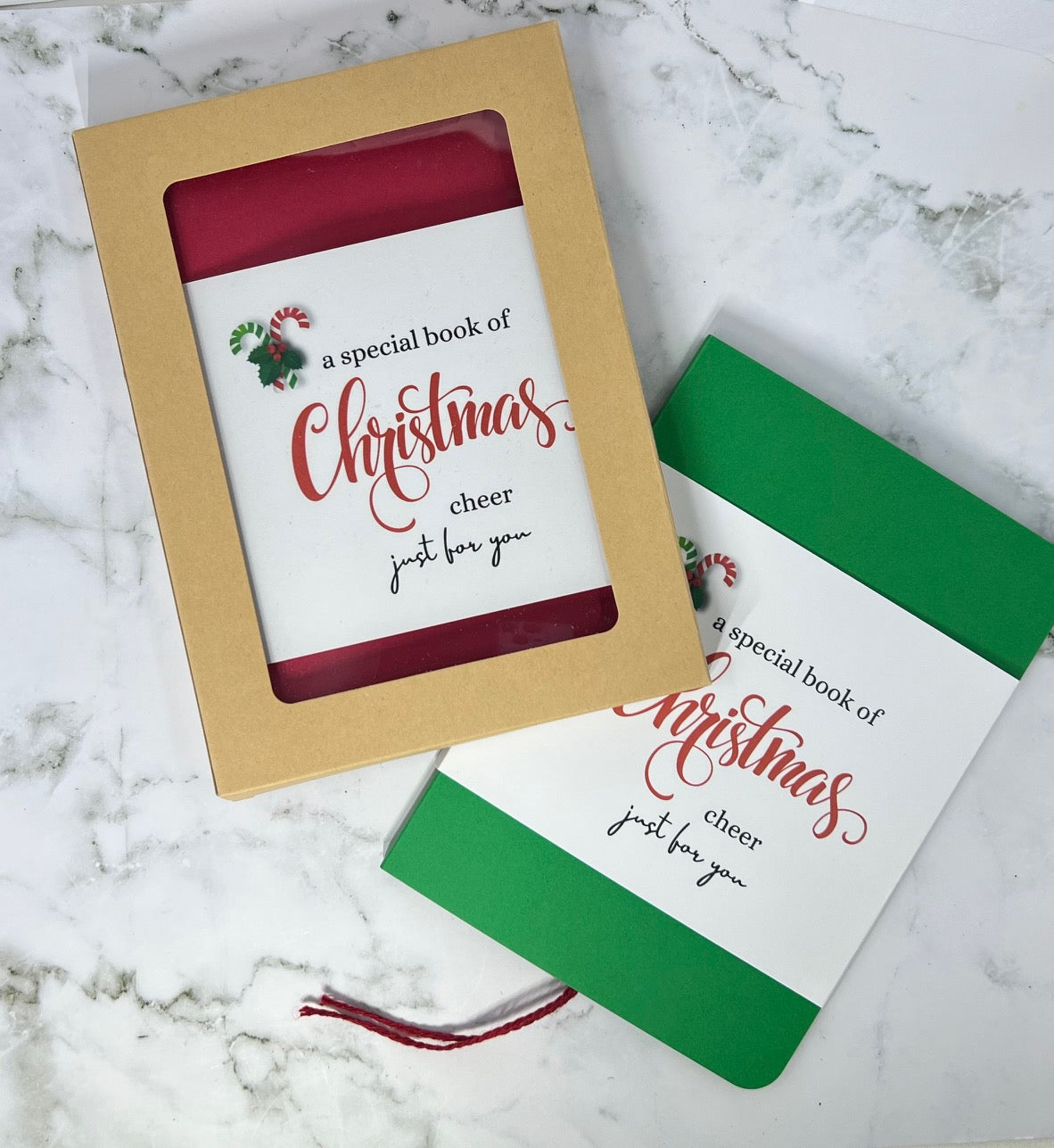 Christmas Waterfall Gift Card Booklet | Holiday Cash & Gift Card Holder | Stocking Stuffer | Holds Up to 6 Gift Cards or Cash