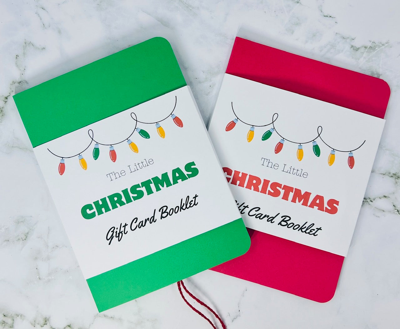 Christmas Waterfall Gift Card Booklet | Holiday Cash & Gift Card Holder | Stocking Stuffer | Holds Up to 6 Gift Cards or Cash