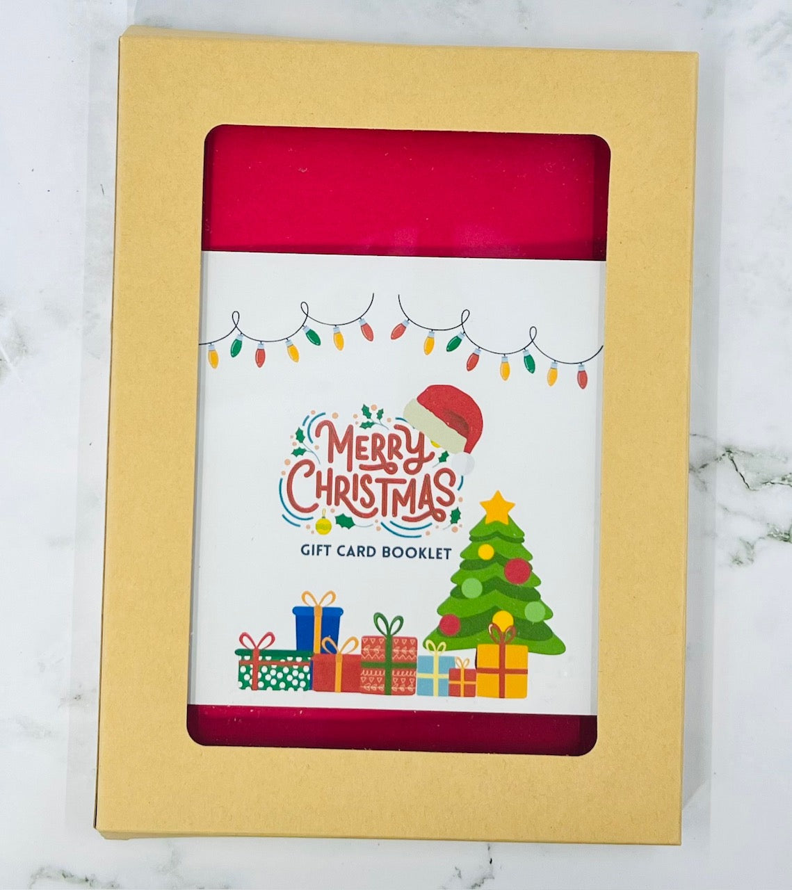 Christmas Waterfall Gift Card Booklet | Holiday Cash & Gift Card Holder | Stocking Stuffer | Holds Up to 6 Gift Cards or Cash