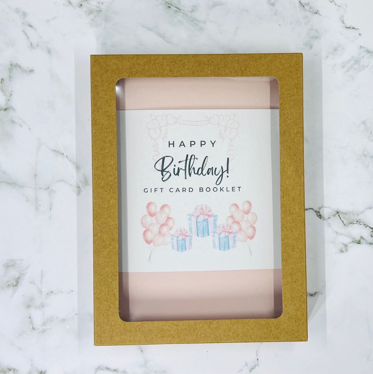 Birthday Waterfall Gift Card Booklet | Cash & Gift Card Holder | Fold-Out Birthday Card | Holds Up to 6 Gift Cards