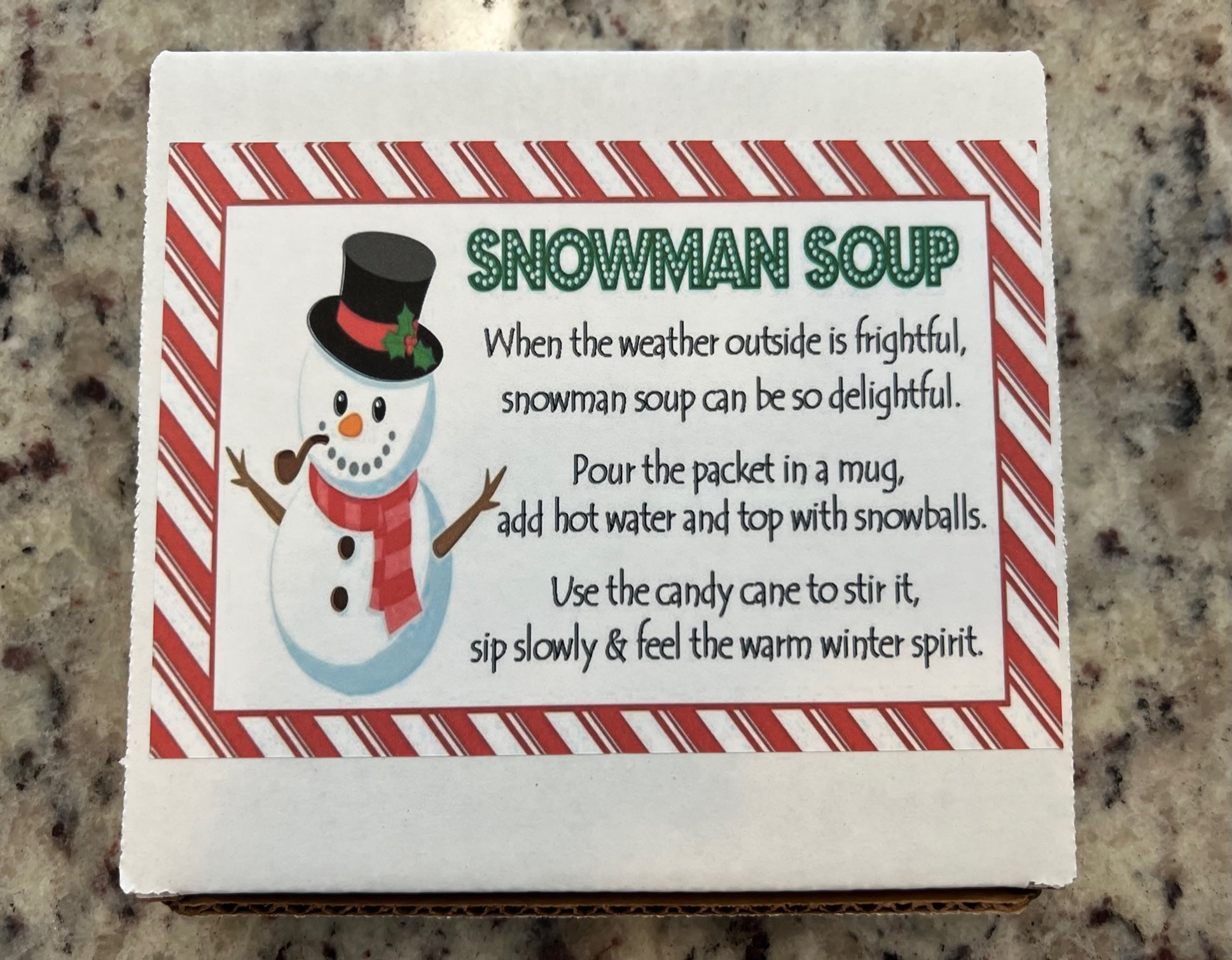 Snowman Soup Mini Kit Gift Box with Notecard | Winter Party Box | Autu – Nans Tees snowman-soup-mini-kit-gift-box-with-notecard-winter-party-box-autu-nans-tees