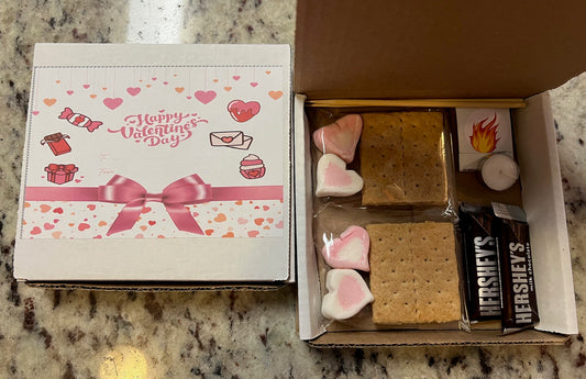 S'mores Valentine's Day Mini Kit Gift Box with Notecard