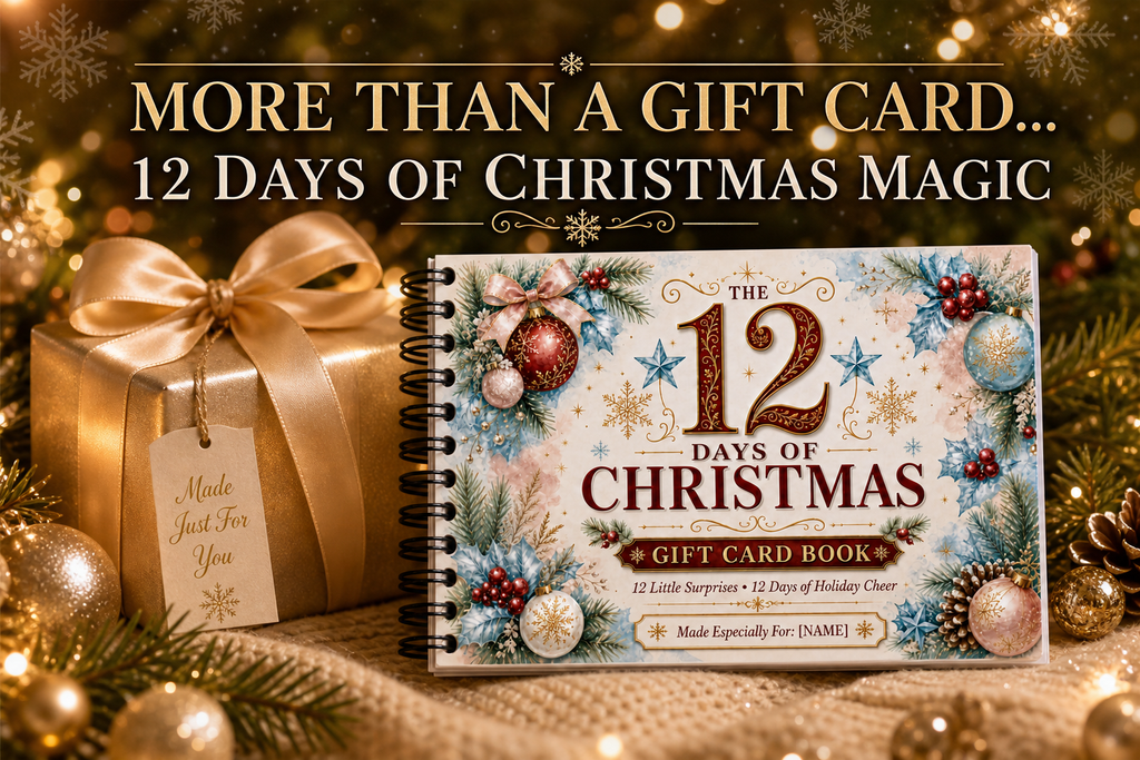 12 Days of Christmas Gift Card Book | Money Holder, Holiday Surprise Pages
