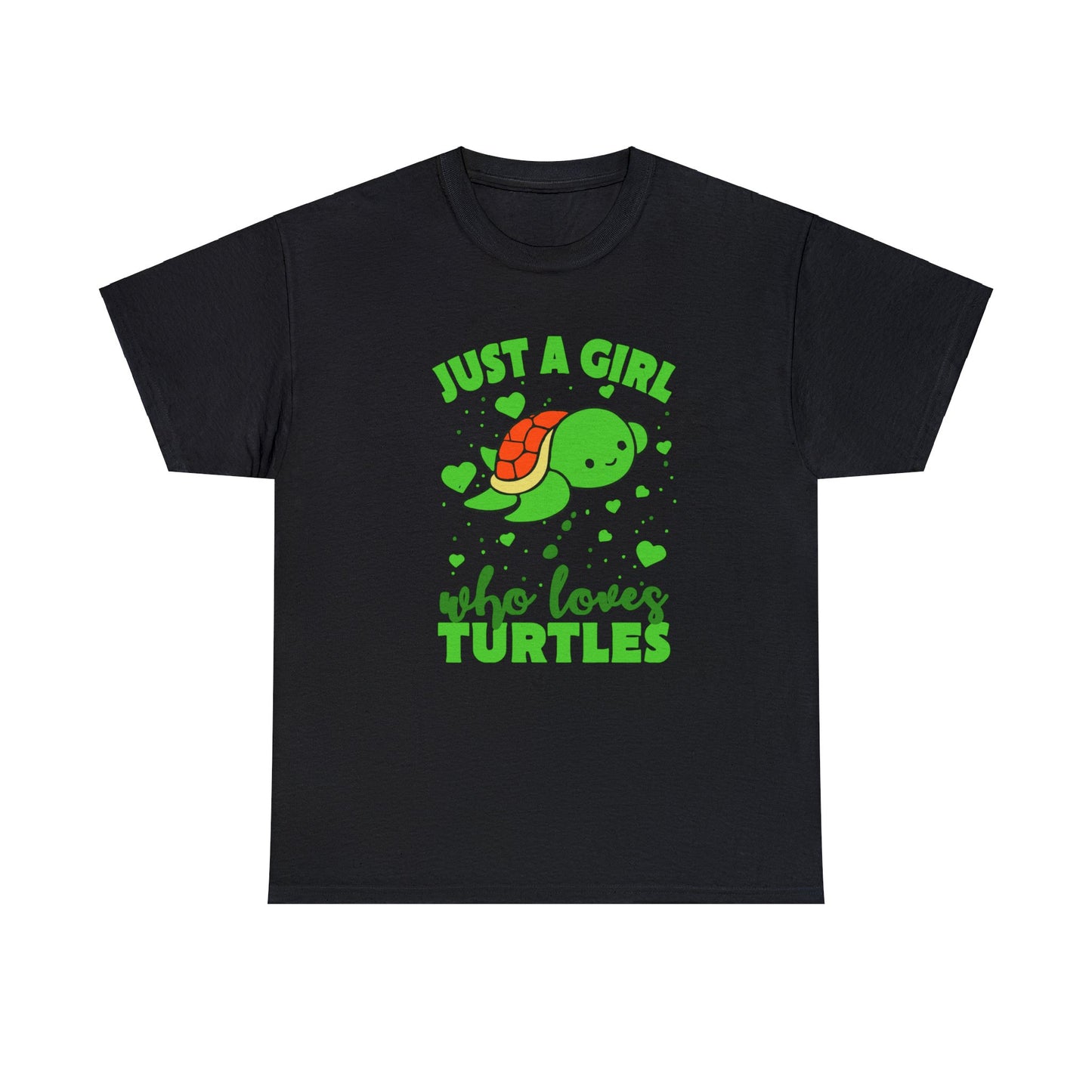 Just a Girl Who Loves Turtles | Just a Girl Who Loves Themed Graphic T-Shirt | Gift for Her