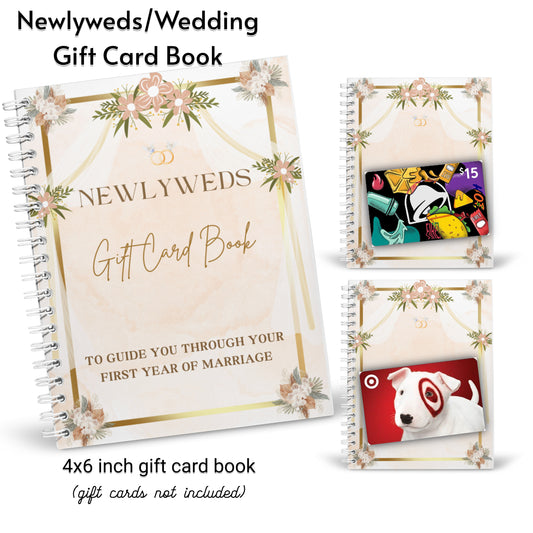 Newlyweds Gift Card Book | Wedding Gift Card Book | Friend Gift | Couples Gift | Housewarming | Bride Gift