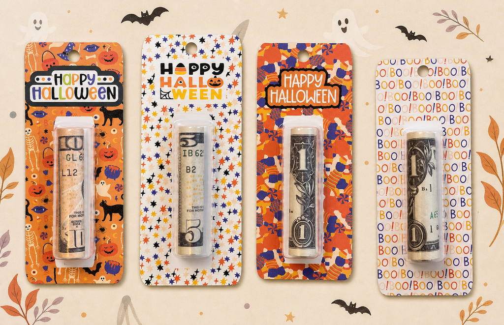 Halloween Mini Money Card Holders (Set of 4)