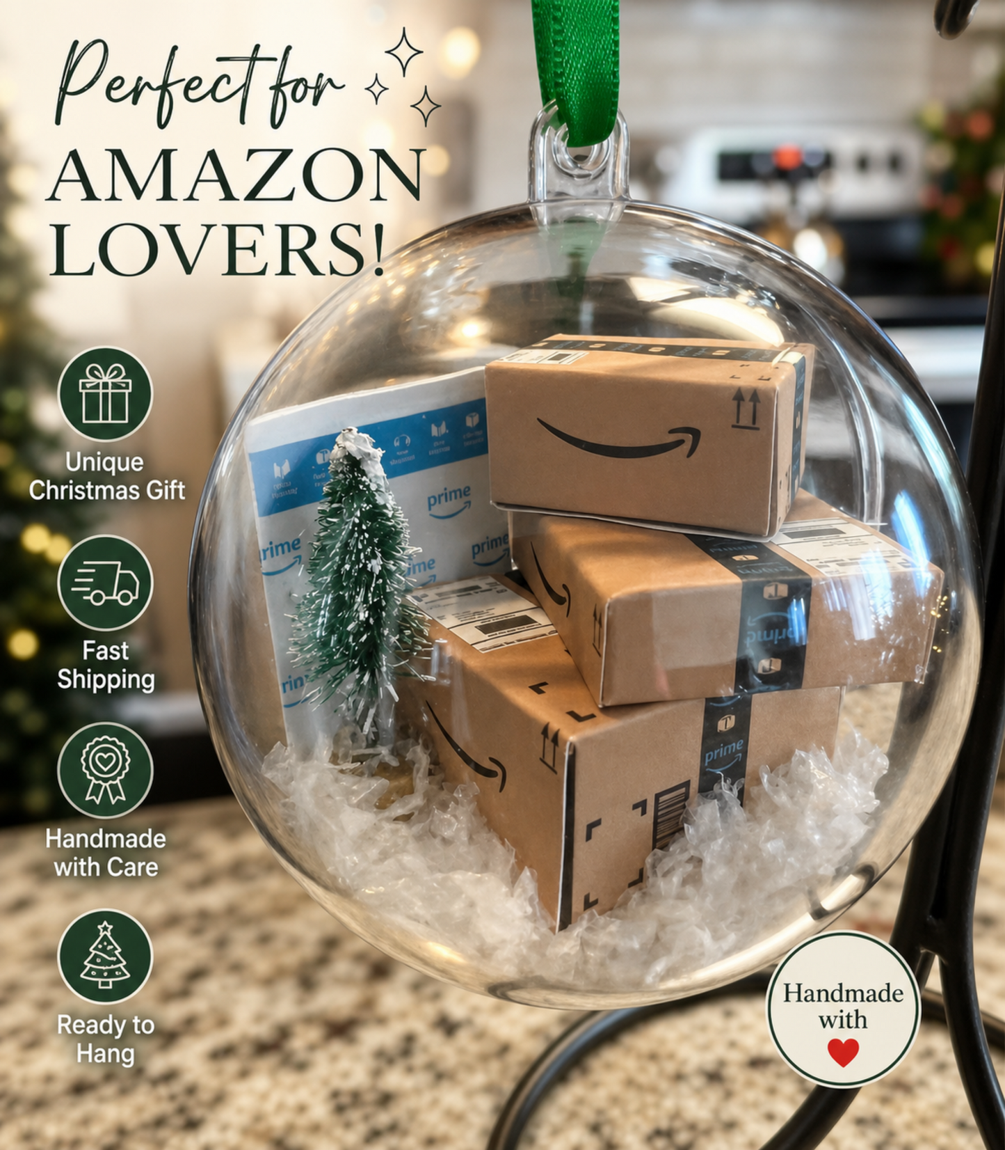 Amazon Mini Packages Ornament | Christmas Gift