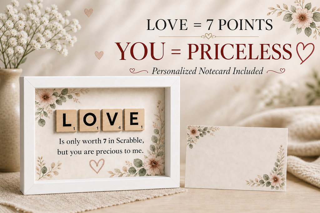Personalized Love Scrabble Shadow Box
