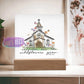 Acrylic Square Plaque | Consider How The Wildflowers Grow Luke 12:27 Home Decor