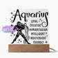 Aquarius Zodiac Sign Positive Traits | Acrylic Square Plaque Jewelry