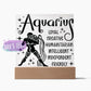 Aquarius Zodiac Sign Positive Traits | Acrylic Square Plaque Jewelry