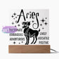 Aries Zodiac Sign Positive Traits | Acrylic Square Plaque Jewelry