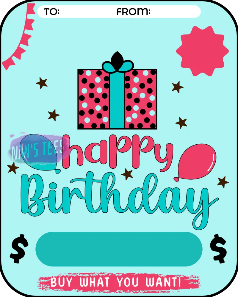 Birthday Money Card Holder (119)