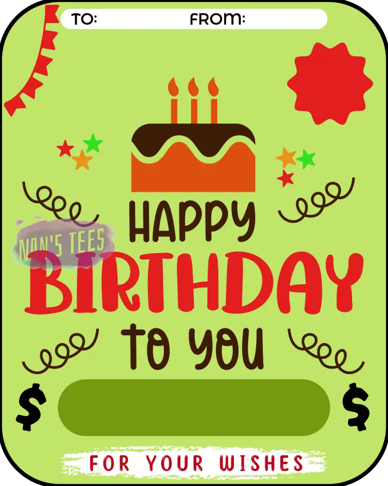 Birthday Money Card Holder (120)