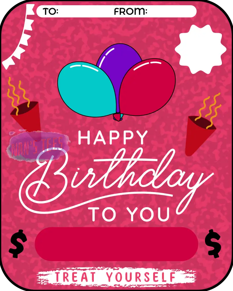 Birthday Money Card Holder (121)