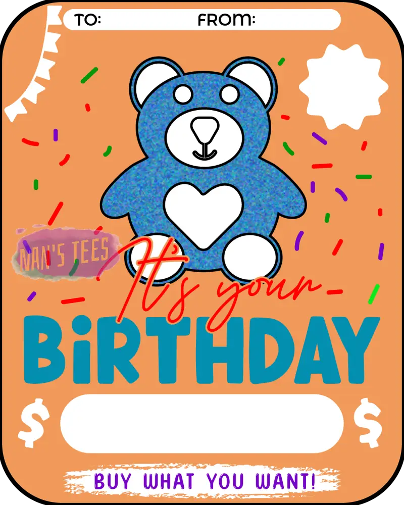 Birthday Money Card Holder (124)