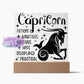 Capricorn Zodiac Sign Positive Traits | Acrylic Square Plaque Jewelry