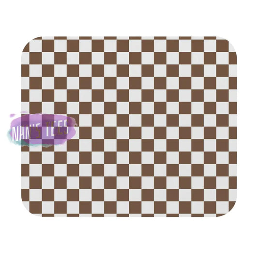 Checkered Novelty Mouse Pad | Non-Slip Rubber Base Computers Laptop Office 9 × 8 / Rectangle Home