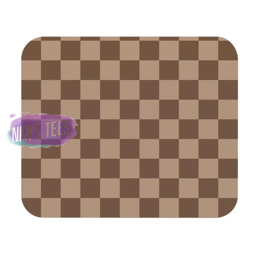 Checkered Novelty Mouse Pad | Non-Slip Rubber Base Computers Laptop Office 9 × 8 / Rectangle Home