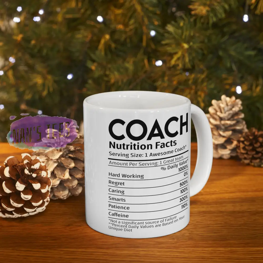 Coach Nutrition Facts Ceramic Mug 11Oz