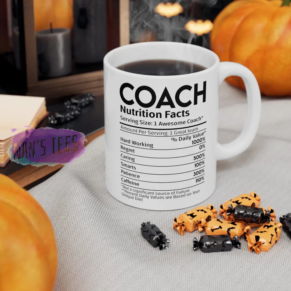 Coach Nutrition Facts Ceramic Mug 11Oz