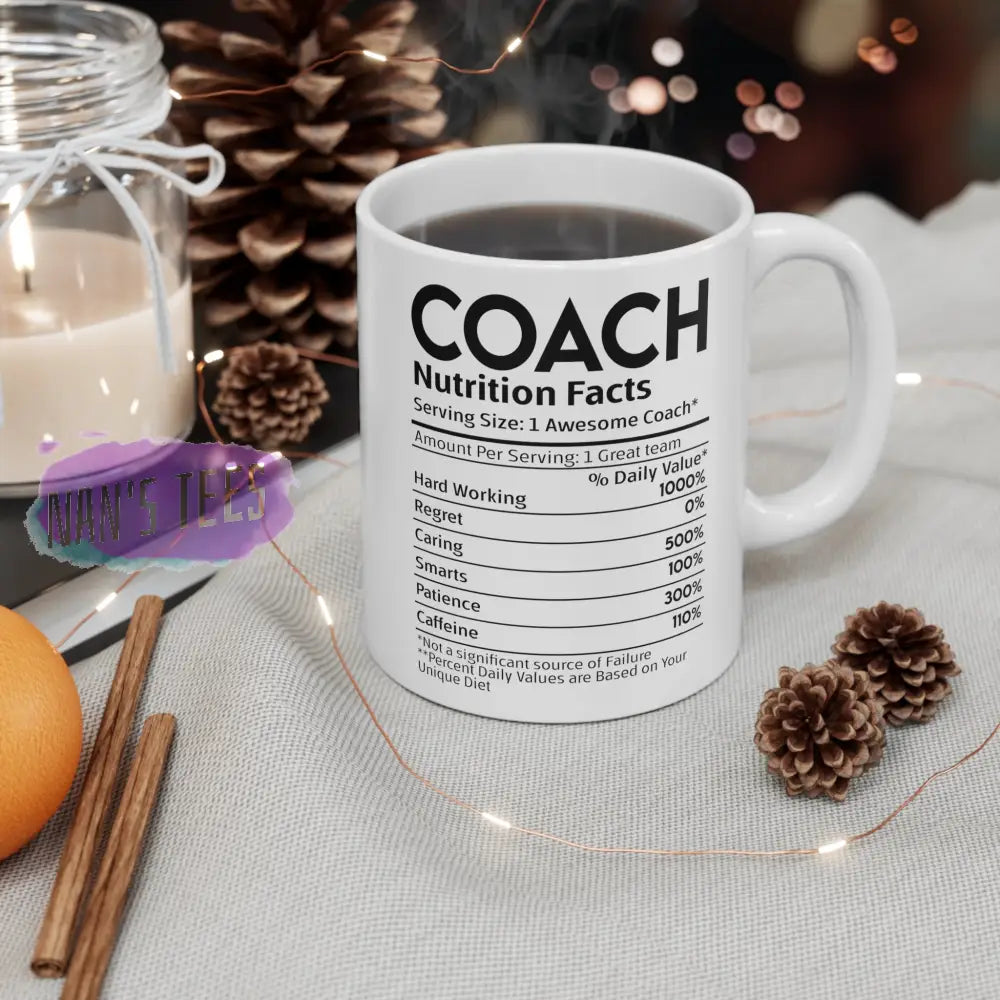 Coach Nutrition Facts Ceramic Mug 11Oz