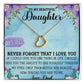 Elegant Delicate Heart Necklace In White Gold Or Yellow | To My Beautiful Daughter From Dad 18K