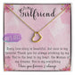 Elegant Delicate Heart Necklace In White Gold Or Yellow | To My Girlfriend 18K Finish / Standard Box