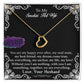 Elegant Delicate Heart Necklace In White Gold Or Yellow | To My Smokin Hot Wife 18K Finish /