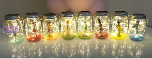 Fairy Jar Lanterns With Lights | Night Glow Jars Solar Powered Home Decor