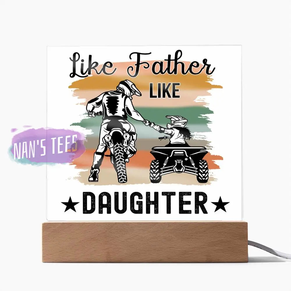 Father And Daughter Acrylic Square Plaque | Like Home Decor