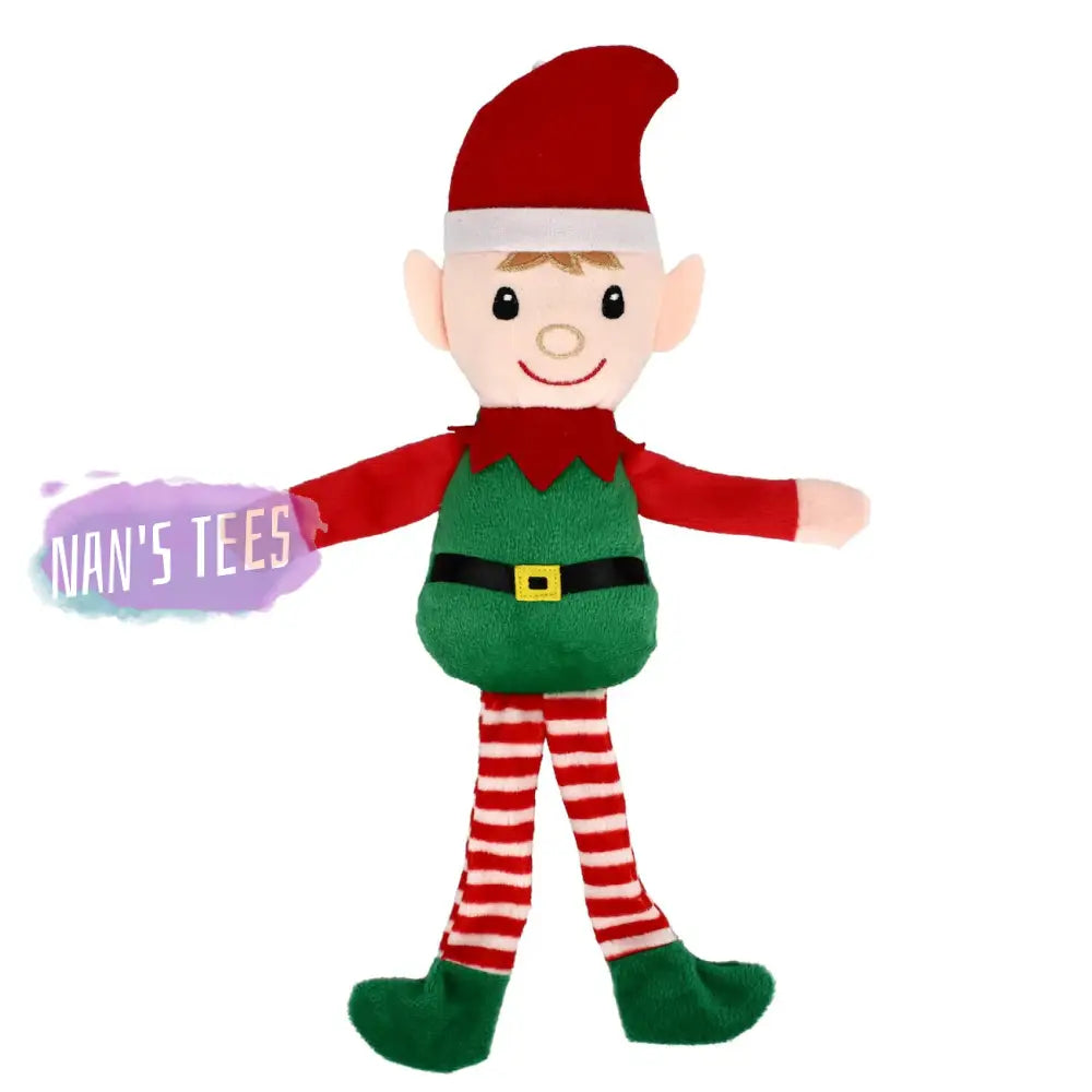 Holiday Christmas Elf Plush Doll 14 Inches Tall Nans Tees