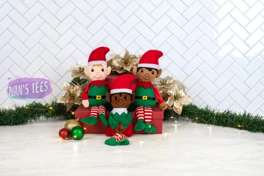 Holiday Christmas Elf Plush Doll | 14 Inches Tall Stuffed Toy