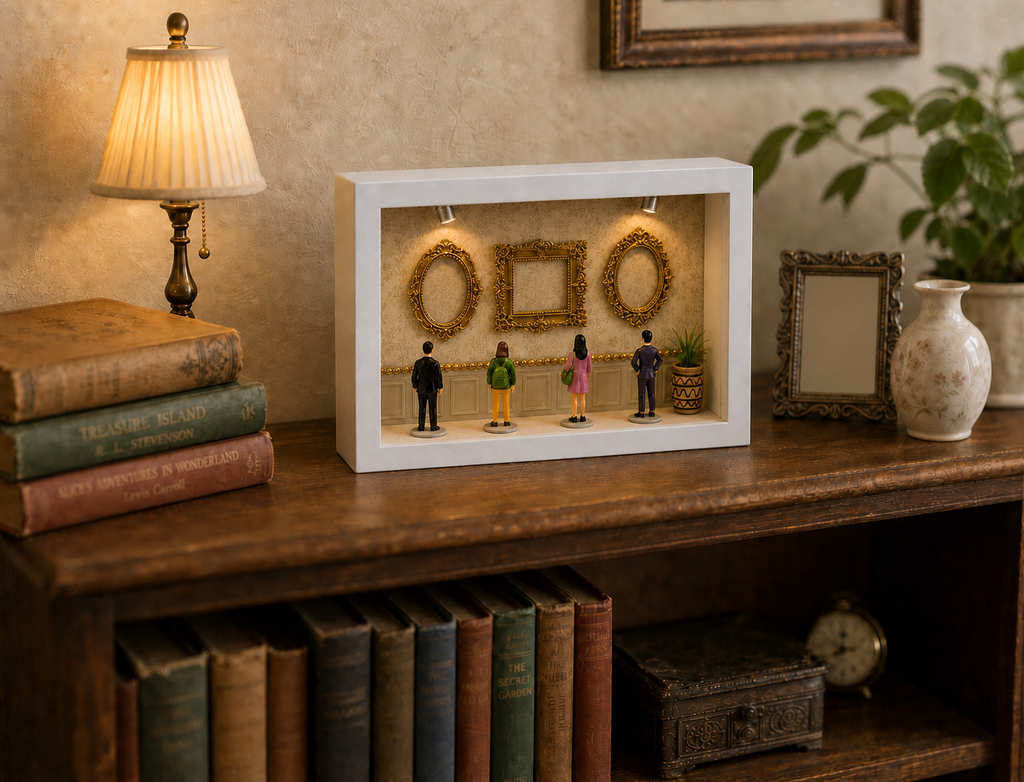 Personalized Mini Museum Shadow Box, Memory Keepsake, Photo Display Gift
