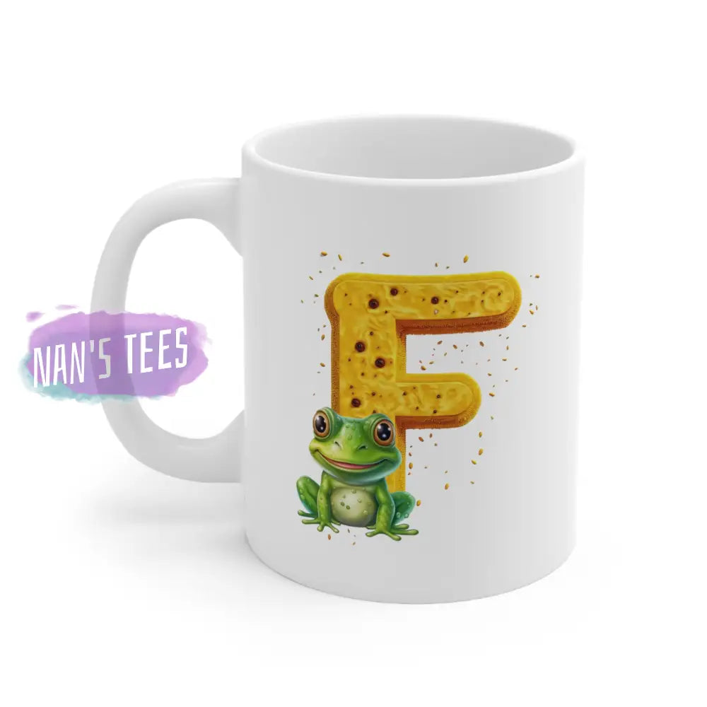 Super Cute Animal Alphabet Letter F | Ceramic Mug 11Oz