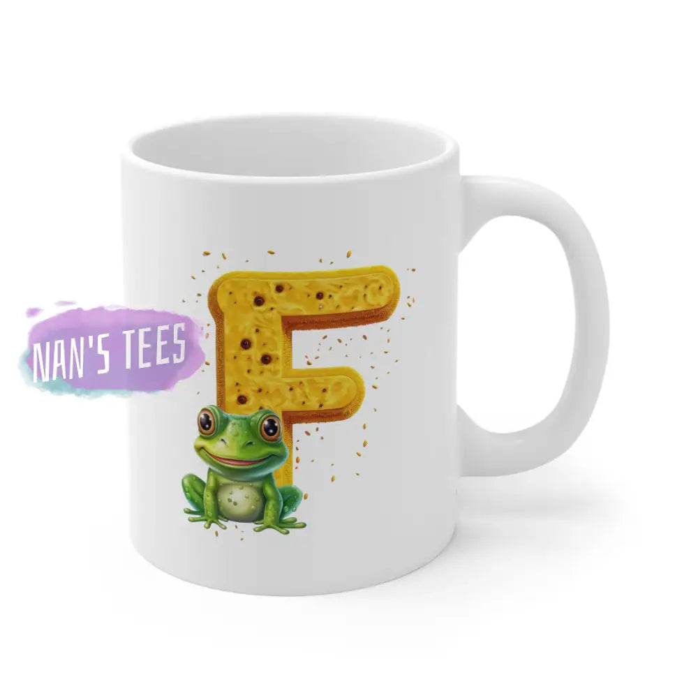 Super Cute Animal Alphabet Letter F | Ceramic Mug 11Oz