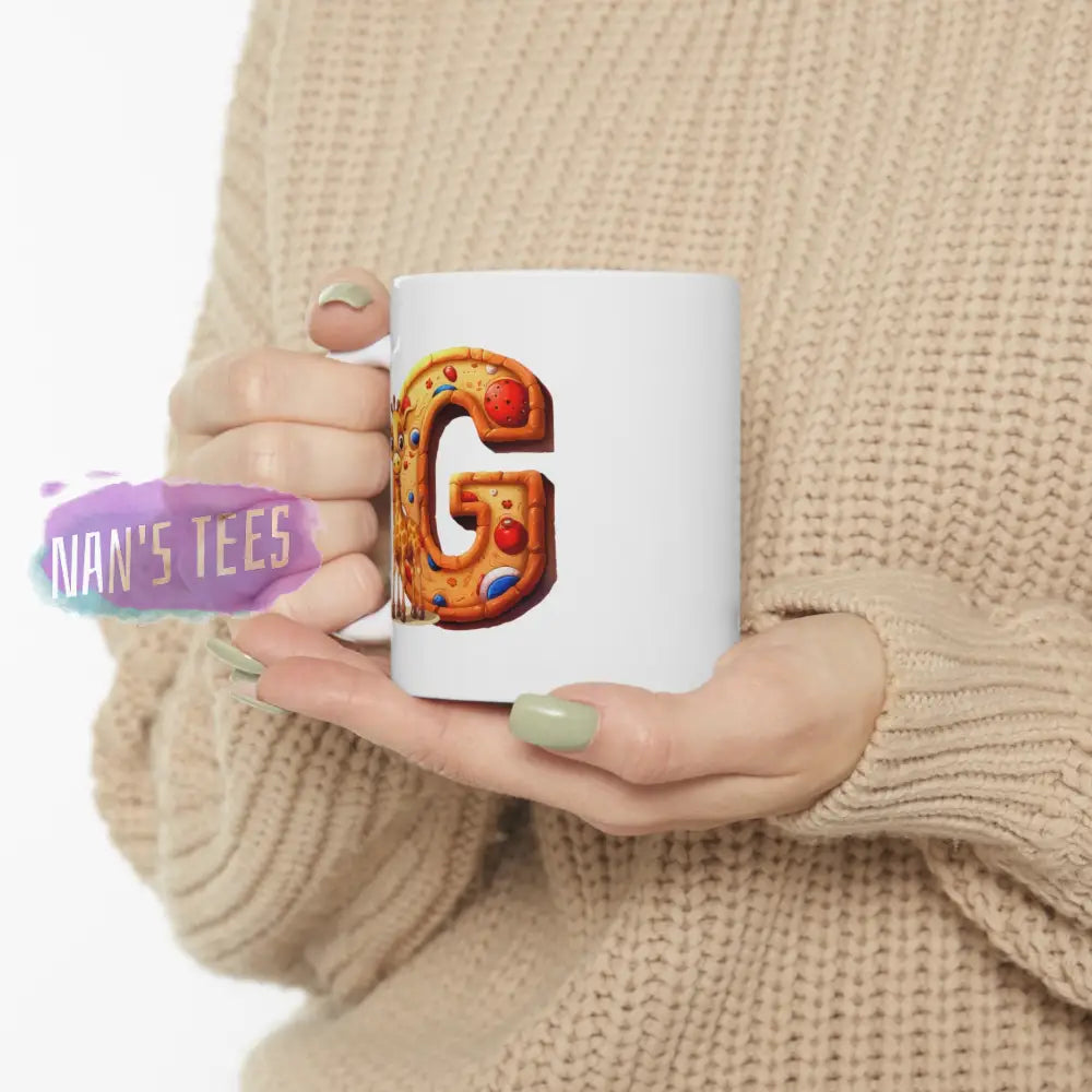 Super Cute Animal Alphabet Letter G | Ceramic Mug 11Oz