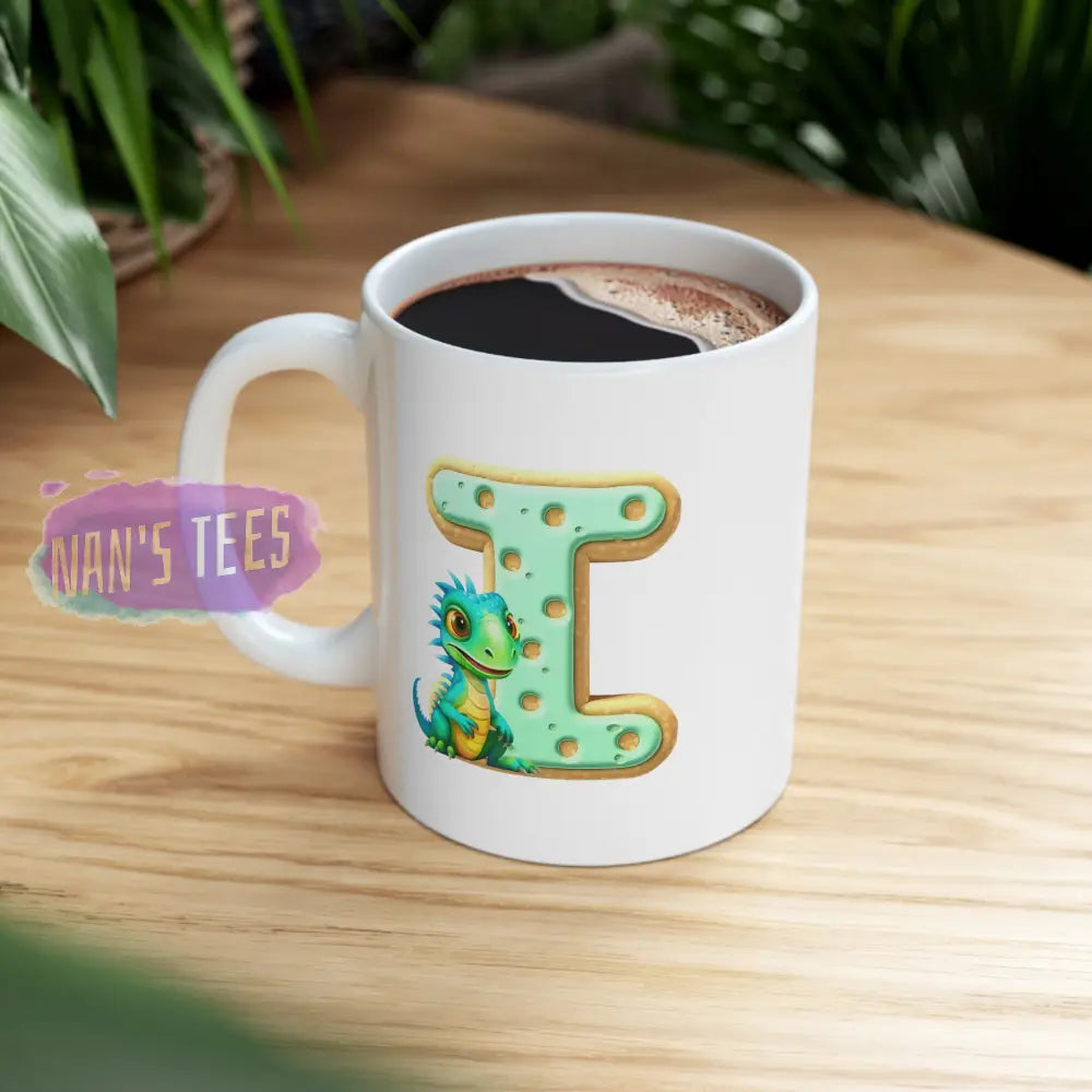 Super Cute Animal Alphabet Letter I | Ceramic Mug 11Oz