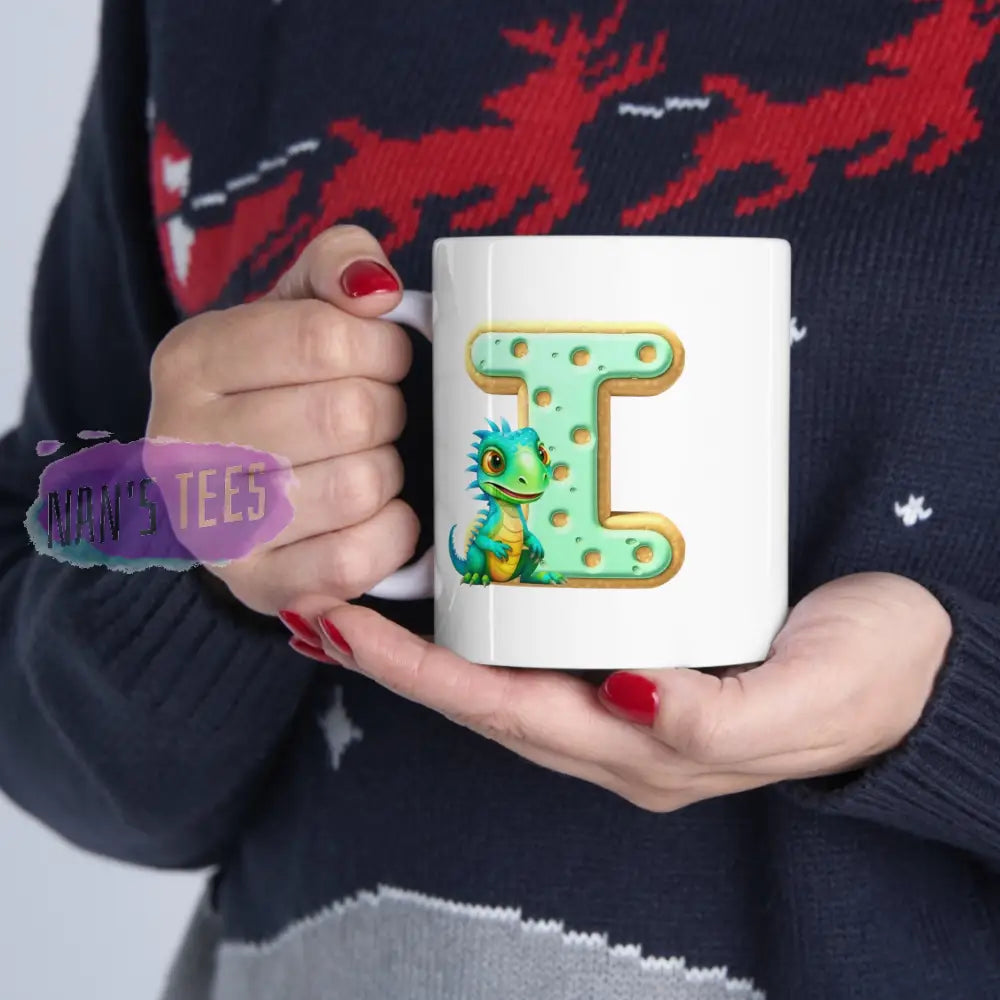 Super Cute Animal Alphabet Letter I | Ceramic Mug 11Oz