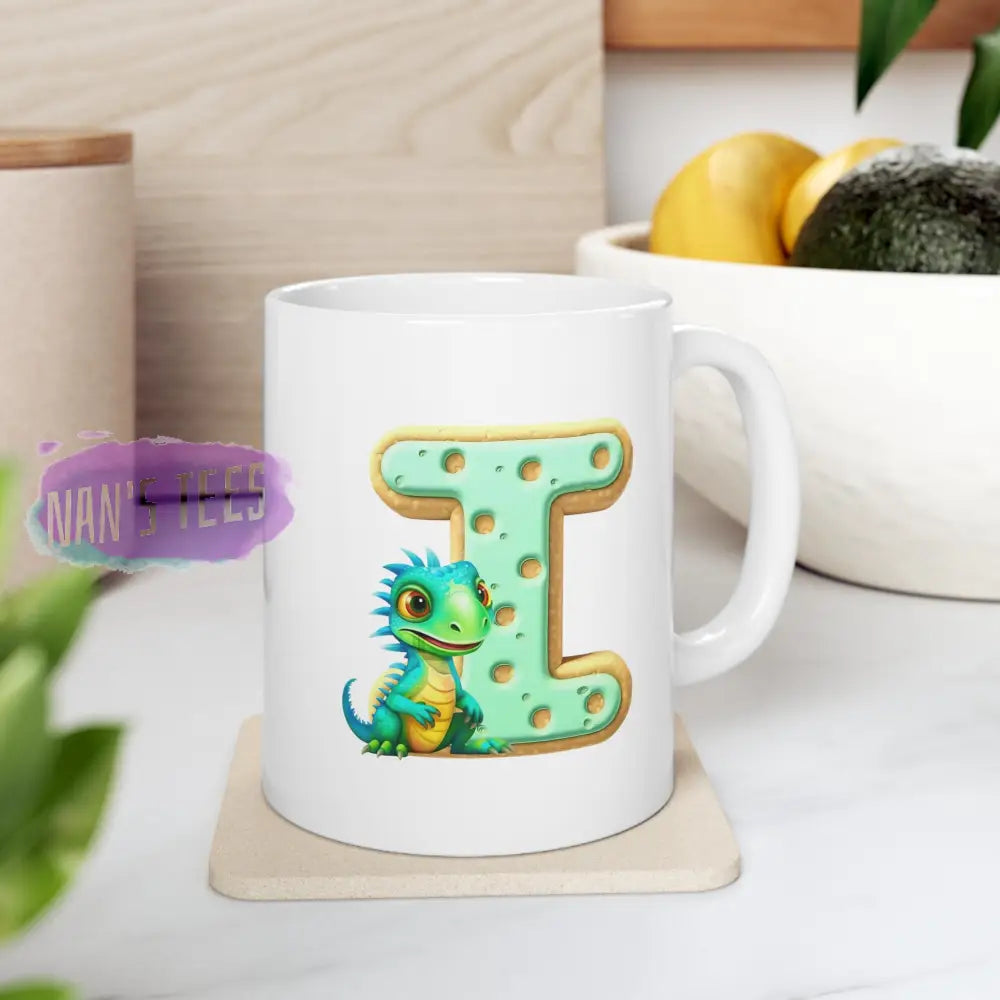 Super Cute Animal Alphabet Letter I | Ceramic Mug 11Oz