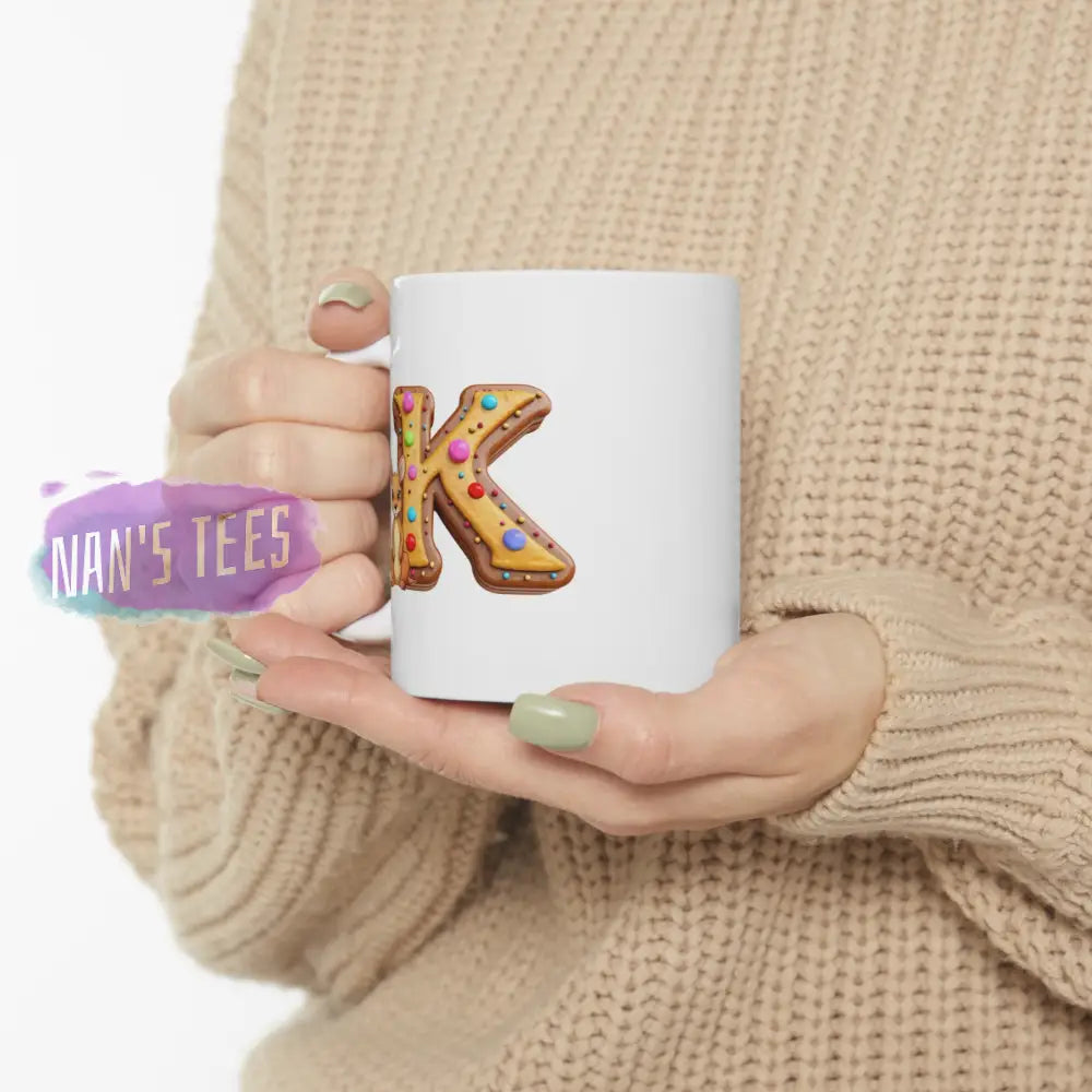 Super Cute Animal Alphabet Letter K | Ceramic Mug 11Oz