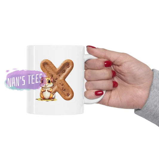 Super Cute Animal Alphabet Letter X | Ceramic Mug 11Oz