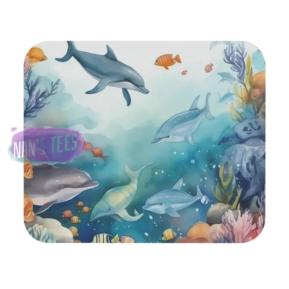 Under The Sea Novelty Mouse Pad | Non-Slip Rubber Base Computers Laptop Office 9 × 8 / Rectangle