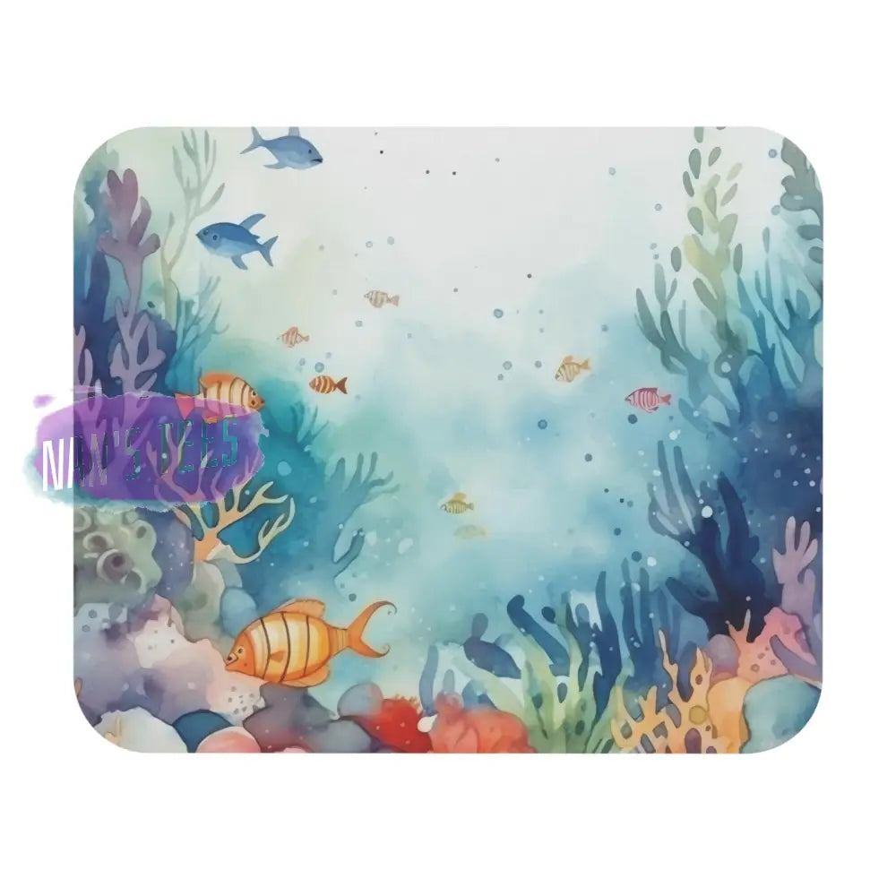 Under The Sea Novelty Mouse Pad | Non-Slip Rubber Base Computers Laptop Office 9 × 8 / Rectangle